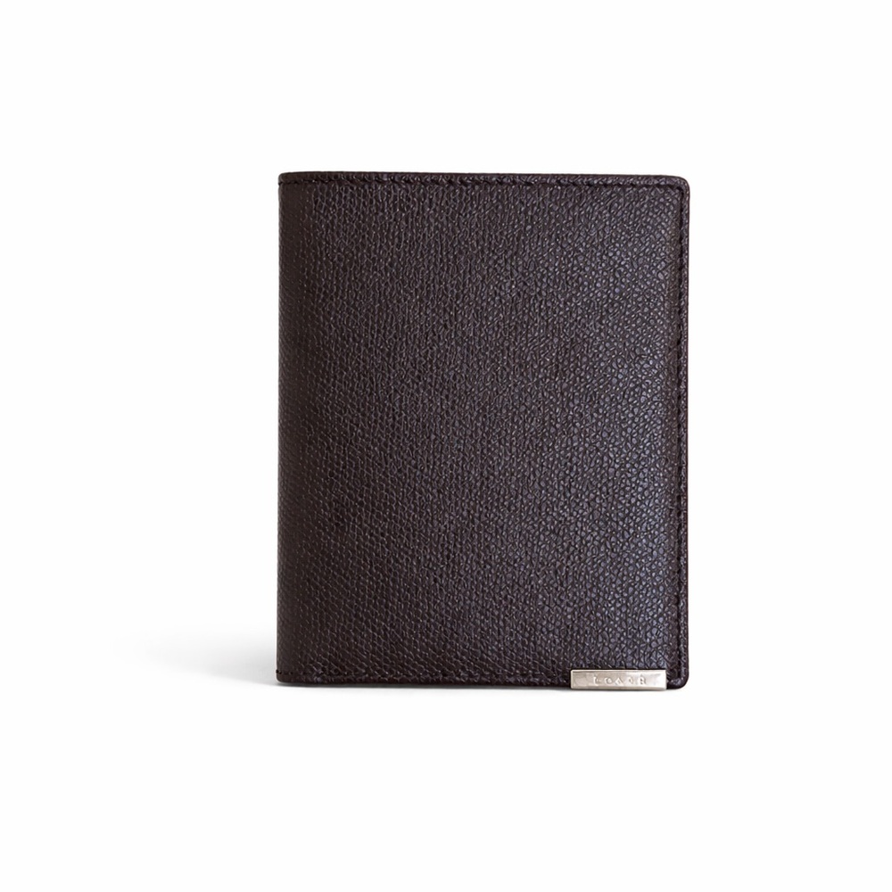 Coach Dark Brown Leather Card Holder